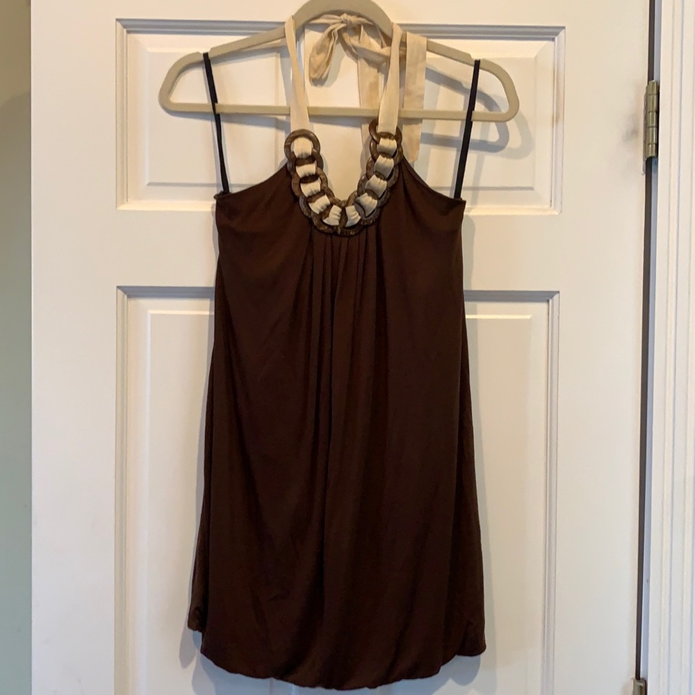 NWT Yippee brown with tortoise tank. Medium.
